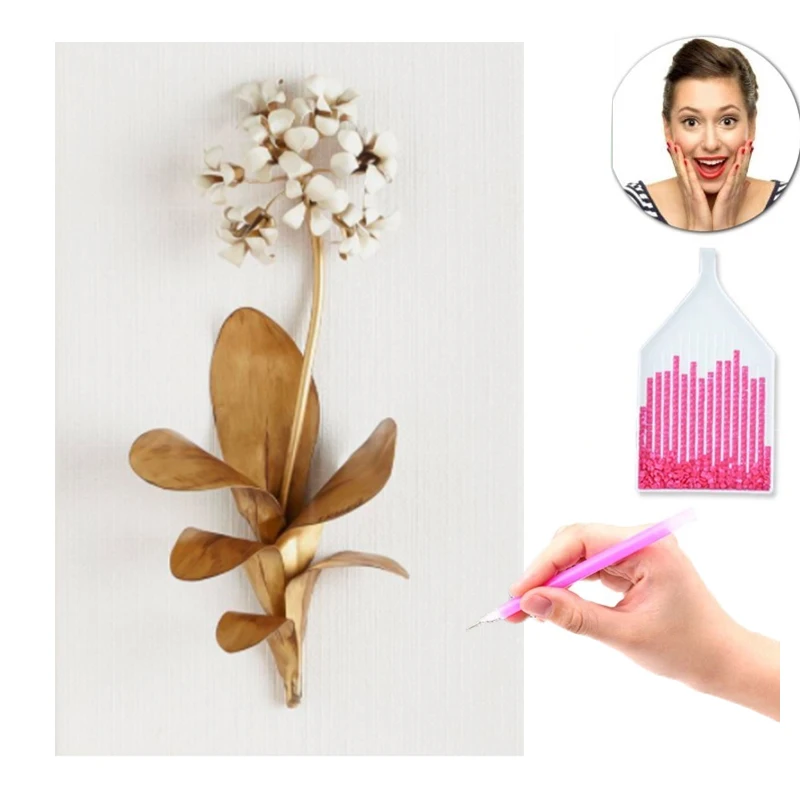 Golden Plant Leaves And Flowers 5D DIY Diamond Painting Nordic Morden Full Round Drill Embroidery Cross Stitch Living Room Decor 
Golden Plant Leaves And Flowers 5D DIY Diamond Painting Nordic Morden Full Round Drill Embroidery Cross Stitch Living Room Decor