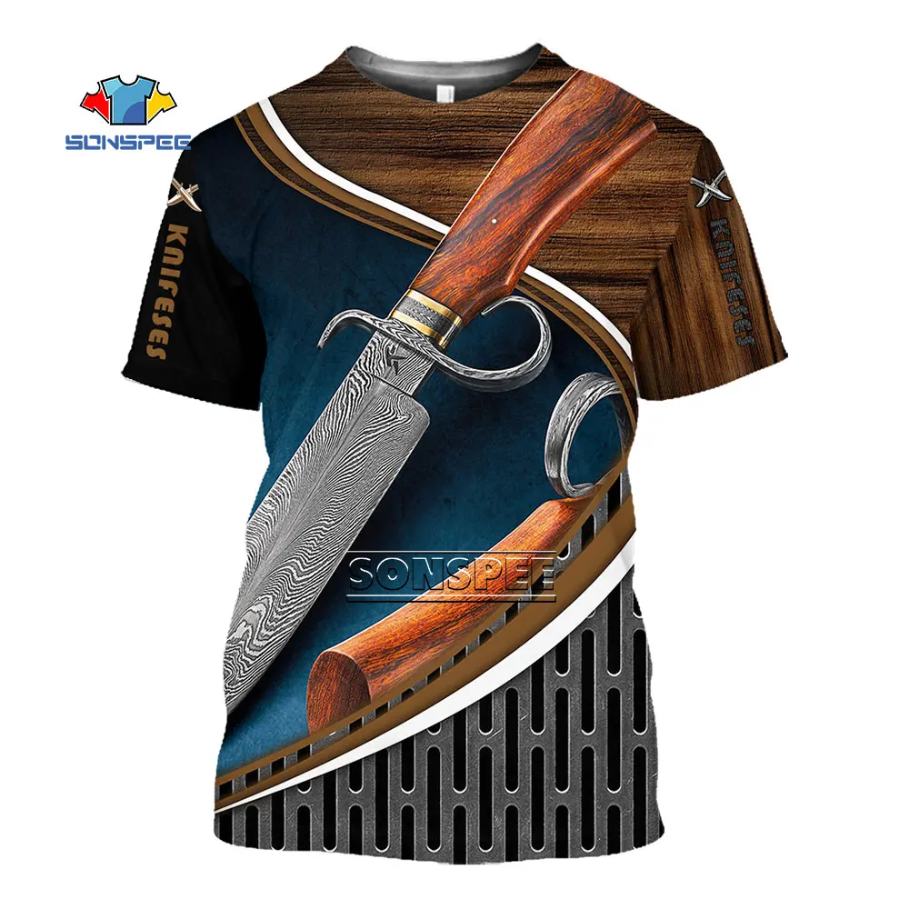 SONSPEE Men's T-Shirt New Trend Design Tableware Knife Chef 3D Print Women Summer Casual T Shirt Short Sleeve Fashion Streetwear
SONSPEE Men's T-Shirt New Trend Design Tableware Knife Chef 3D Print Women Summer Casual T Shirt Short Sleeve Fashion Streetwear