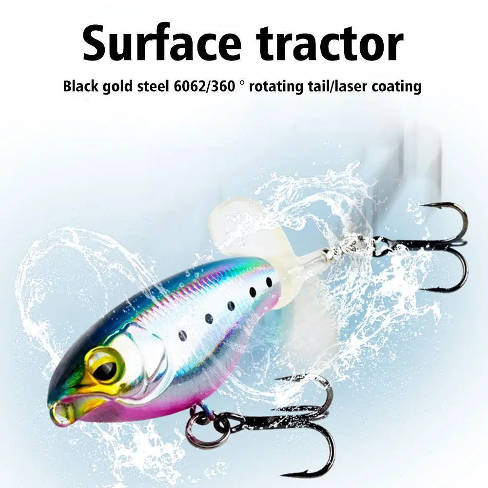 Propeller Fishing Lure 7.5cm 6.5g Bionic Hard Bait Accessory Spin Fishing Fishing Rotating Tackle Fishing Bait Tail Bait Ou J5P6
Propeller Fishing Lure 7.5cm 6.5g Bionic Hard Bait Accessory Spin Fishing Fishing Rotating Tackle Fishing Bait Tail Bait Ou J5P6