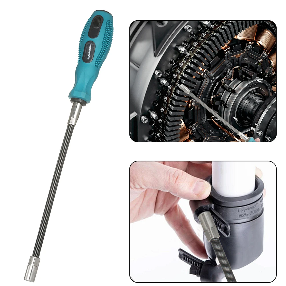 Flexible Hose Clamp Driver 7mm Metric Nut Driver Steel Clamp Driver Hand-held Disassembly Tool For Oil Tube Water Hose Clamps
Flexible Hose Clamp Driver 7mm Metric Nut Driver Steel Clamp Driver Hand-held Disassembly Tool For Oil Tube Water Hose Clamps