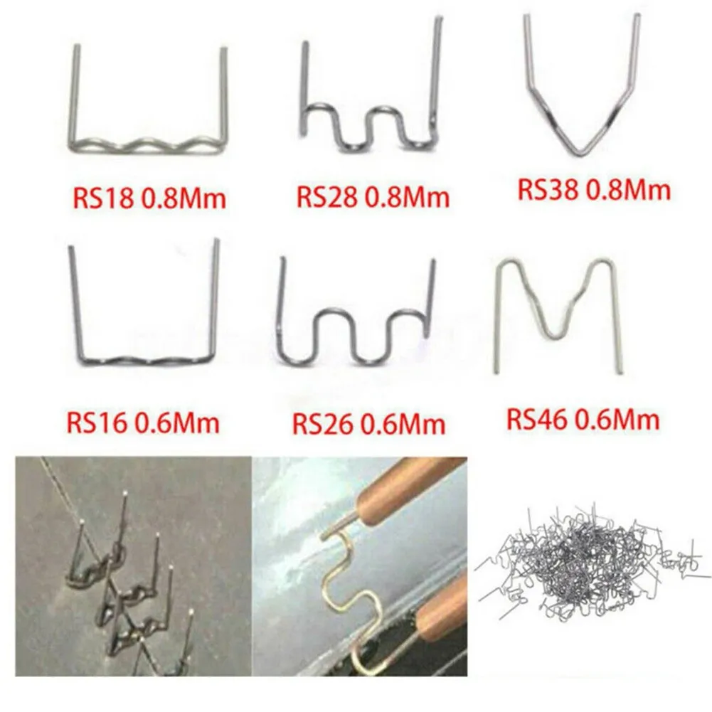 500PCS 0.6/0.8mm Plastic Welder Stapled Stainless Steel Car Pre Cut Plastic Repair Machine Welding Wire Car Bumper Repair Kits
500PCS 0.6/0.8mm Plastic Welder Stapled Stainless Steel Car Pre Cut Plastic Repair Machine Welding Wire Car Bumper Repair Kits