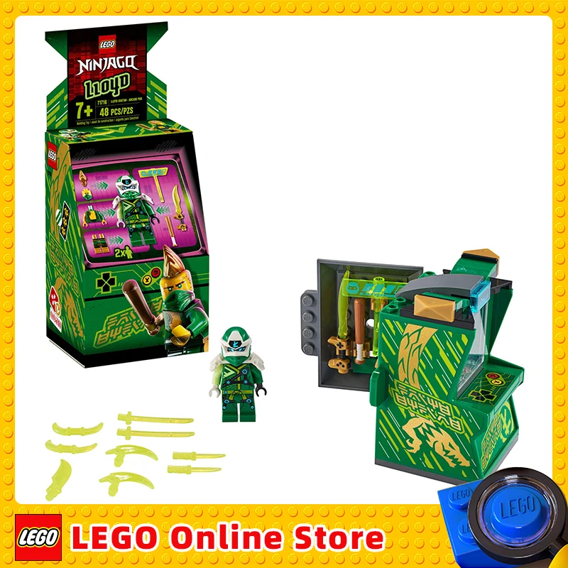

LEGO & NINJAGO Lloyd Avatar Arcade Pod 71716 Mini Arcade Machine Building Kit Toys Gift (48 Pieces)