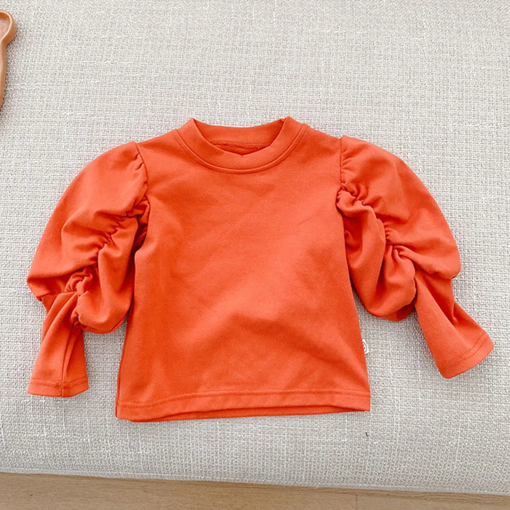 Toddler T Shirts For Girls Long Sleeve Solid Color Puff Sleeve Spring Autumn Children Clothing
Toddler T Shirts For Girls Long Sleeve Solid Color Puff Sleeve Spring Autumn Children Clothing