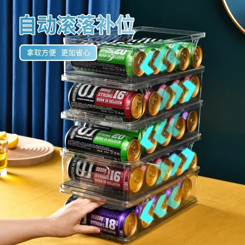 Refrigerator beverage storage box beer cans double drawer kitchen organize storage storage box
Refrigerator beverage storage box beer cans double drawer kitchen organize storage storage box