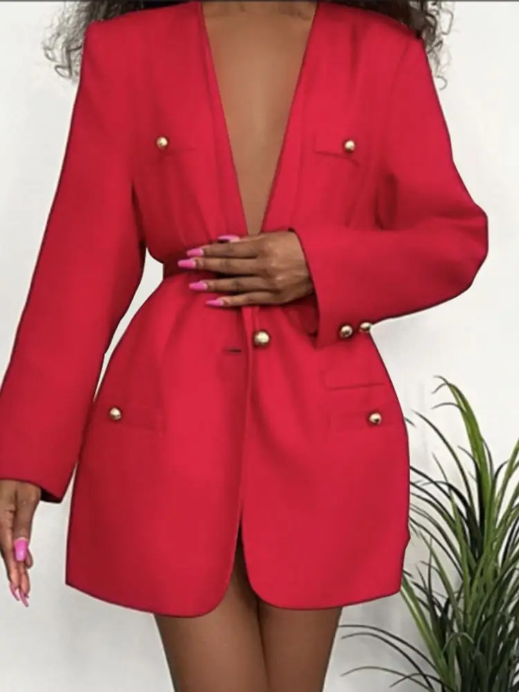 VONDA 2022 Winter Blazer Women Long Sleeve Coats Solid Button Up Pleated Autumn Suit Loose Office Formal Overcoats Street Poncho
VONDA 2022 Winter Blazer Women Long Sleeve Coats Solid Button Up Pleated Autumn Suit Loose Office Formal Overcoats Street Poncho