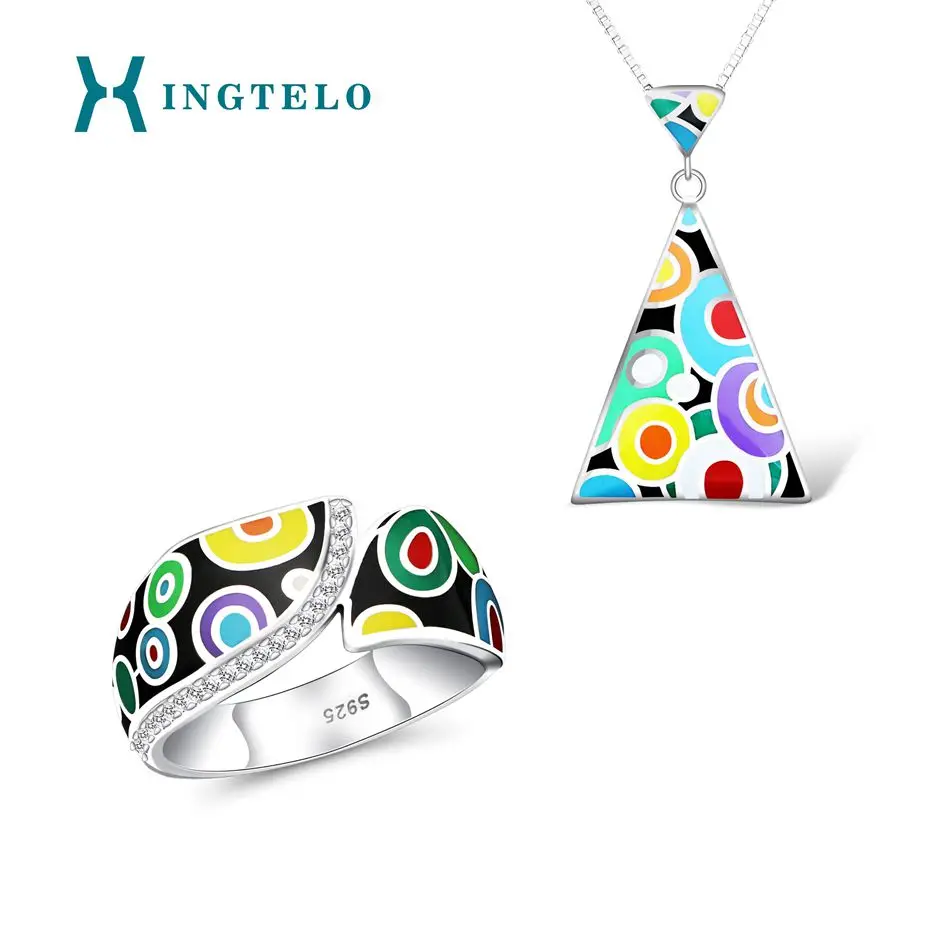 XINGTELO, серебро 925 пробы, подвеска, цепочка, кольцо, искусственная красочная эмаль, кубический цирконий, кольцо, геометрический кулон
XINGTELO, серебро 925 пробы, подвеска, цепочка, кольцо, искусственная красочная эмаль, кубический цирконий, кольцо, геометрический кулон