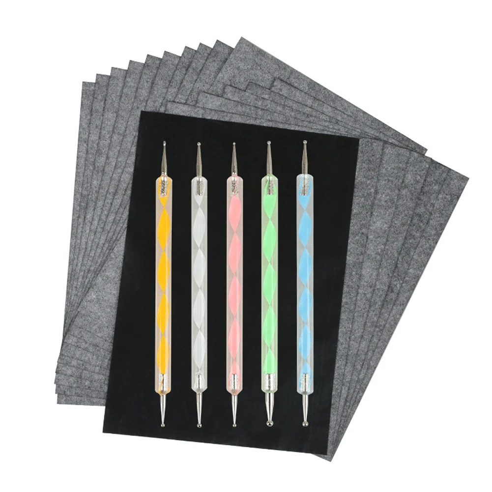 100sheets/set Art Surfaces Carbon Transfer Paper Wood Fabric Tattoo Stencil Tracing DIY Graphite 4A School With Embossing Stylus 
100sheets/set Art Surfaces Carbon Transfer Paper Wood Fabric Tattoo Stencil Tracing DIY Graphite 4A School With Embossing Stylus