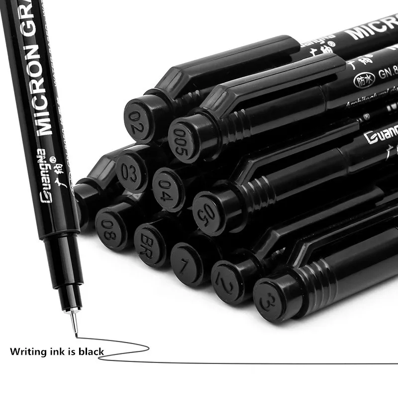 6/9Pcs Guangna Needle Pen Waterproof Thread Pen Clothing Edge Tracing Anime Design Hand Drawing Edge Drawing Pen Outline
6/9Pcs Guangna Needle Pen Waterproof Thread Pen Clothing Edge Tracing Anime Design Hand Drawing Edge Drawing Pen Outline