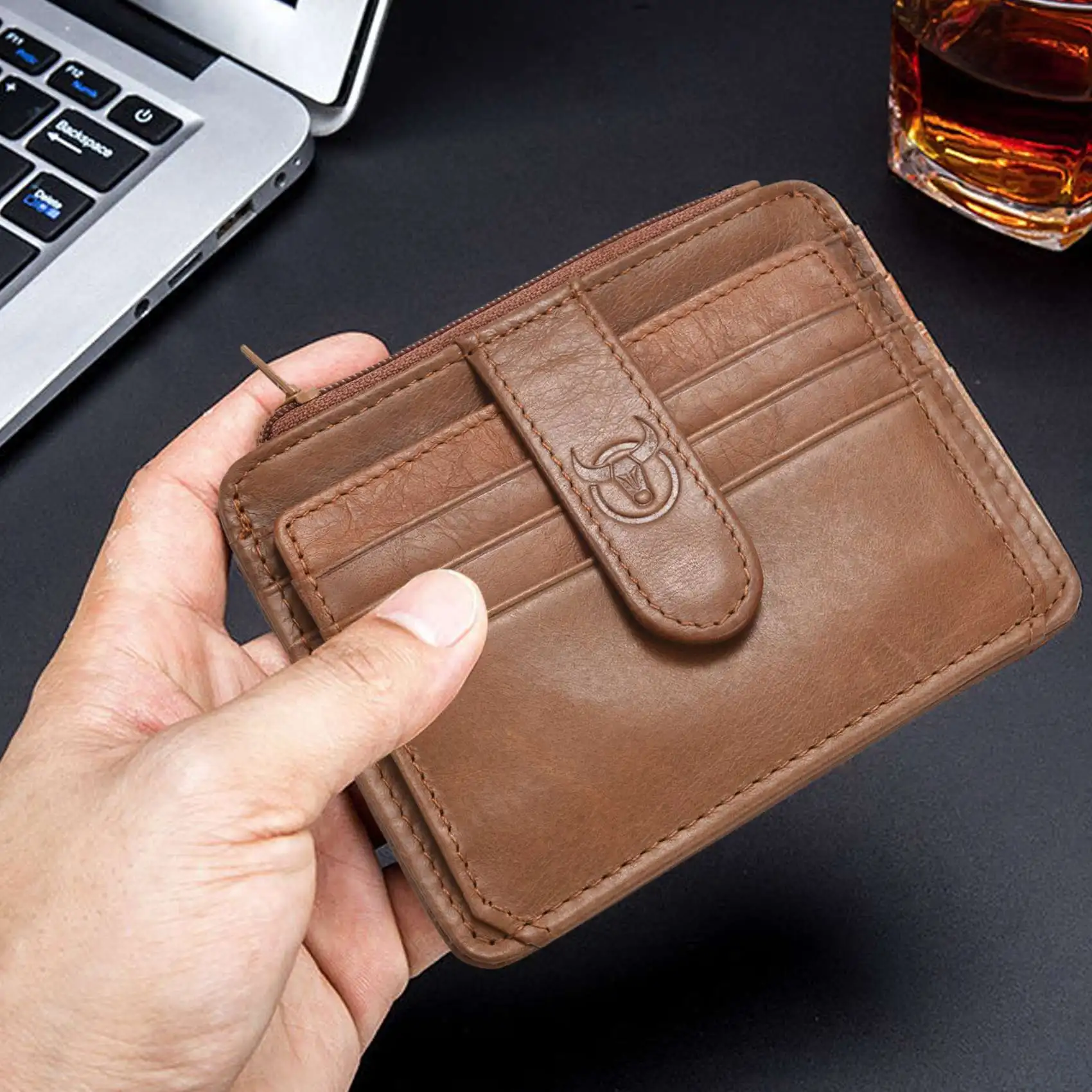BULLCAPTAIN Men Wallet Business Card Holder leather pickup package bus card holder Slim leather multi-card-bit 01
BULLCAPTAIN Men Wallet Business Card Holder leather pickup package bus card holder Slim leather multi-card-bit 01