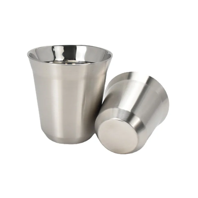 The New Stainless Steel Double-decker Drop-Proof Insulated Coffee Cup Office Stainless Steel Water Cup Espresso Brewing Cup
The New Stainless Steel Double-decker Drop-Proof Insulated Coffee Cup Office Stainless Steel Water Cup Espresso Brewing Cup