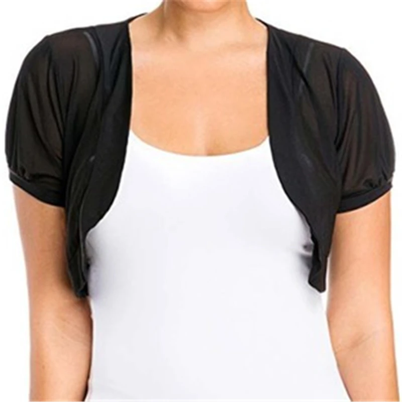 Women Shrug Open Front Knitted Cropped Bolero Short Sleeve Sheer Cardigan Beach Wear Tops Summer Cape Bridal Dress Cover Ups
Women Shrug Open Front Knitted Cropped Bolero Short Sleeve Sheer Cardigan Beach Wear Tops Summer Cape Bridal Dress Cover Ups