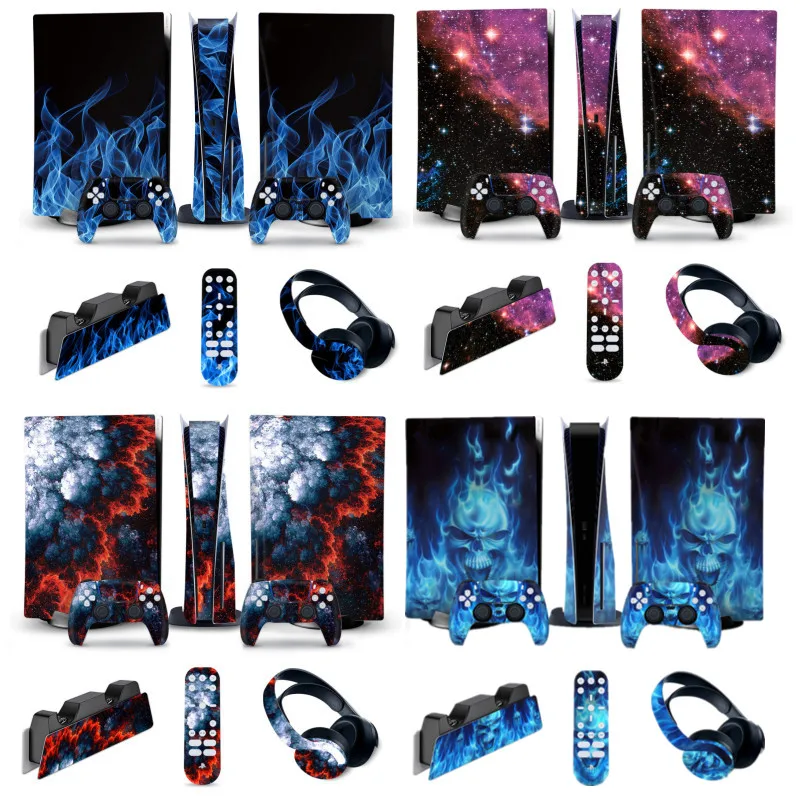 5 IN1 Skin Sticker For PlayStation5 Disk Edition Console Anti-slip Protection Decal Stickers For SONY PS5 Controller Accessories
5 IN1 Skin Sticker For PlayStation5 Disk Edition Console Anti-slip Protection Decal Stickers For SONY PS5 Controller Accessories
