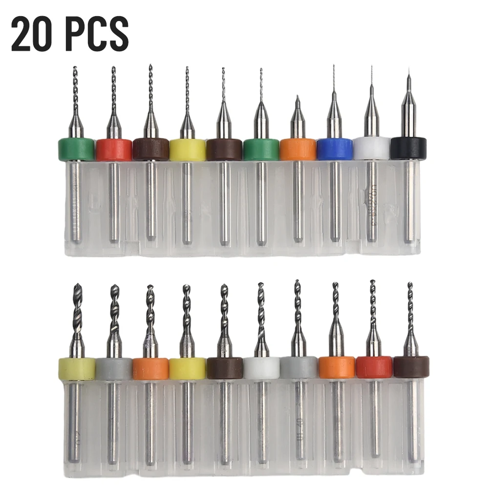20 Pcs PCB Drill Bits 0.1-2mm Tungsten Carbide Engraving Rotary Tool Grinder For CNC Board Plastic Metal Drilling Tools Parts
20 Pcs PCB Drill Bits 0.1-2mm Tungsten Carbide Engraving Rotary Tool Grinder For CNC Board Plastic Metal Drilling Tools Parts