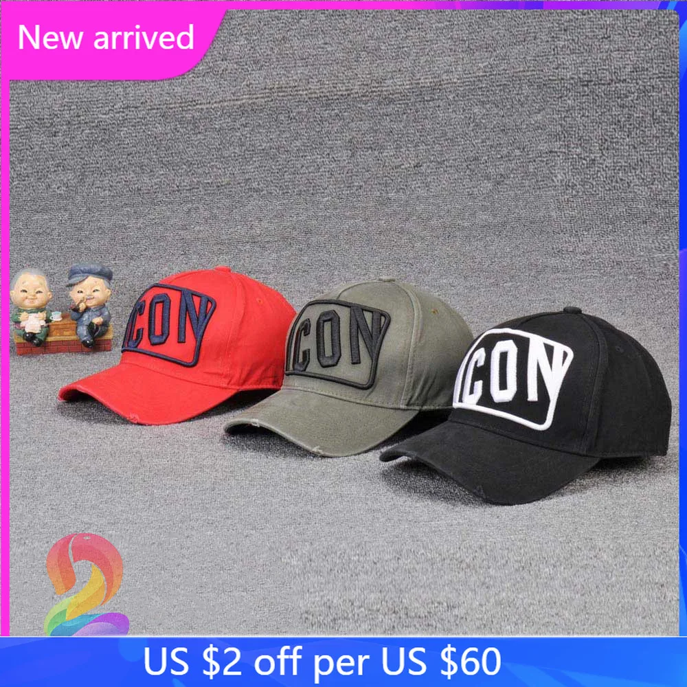 High Street Fashion Cotton Water Mill Casual Cap ICON Embroidered Logo Men's and Women's Hip Hop DSQ2 Baseball Cap
High Street Fashion Cotton Water Mill Casual Cap ICON Embroidered Logo Men's and Women's Hip Hop DSQ2 Baseball Cap