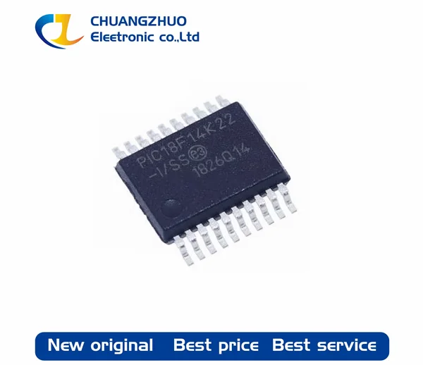 1Pcs New original PIC18F14K22-I/SS 512Byte 64MHz PIC 17 FLASH 8KB SSOP-20-208mil Microcontroller Units
1Pcs New original PIC18F14K22-I/SS 512Byte 64MHz PIC 17 FLASH 8KB SSOP-20-208mil Microcontroller Units