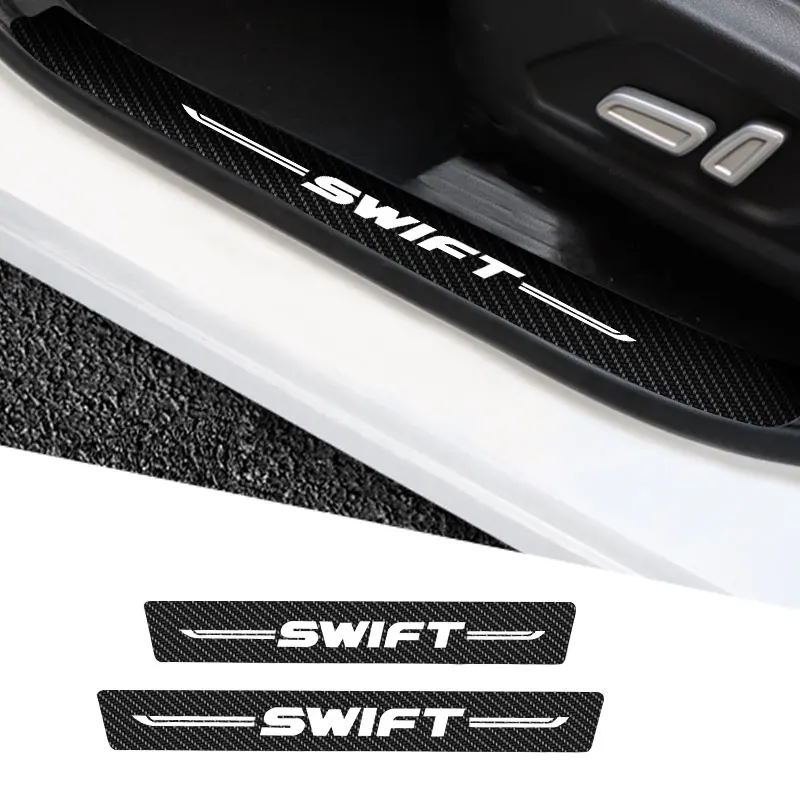 4Pcs Carbon Fiber Car Door Threshold Strip Sticker For Suzuki Swift Logo Anti Scratch Tape Waterproof Decal Auto Accessories
4Pcs Carbon Fiber Car Door Threshold Strip Sticker For Suzuki Swift Logo Anti Scratch Tape Waterproof Decal Auto Accessories