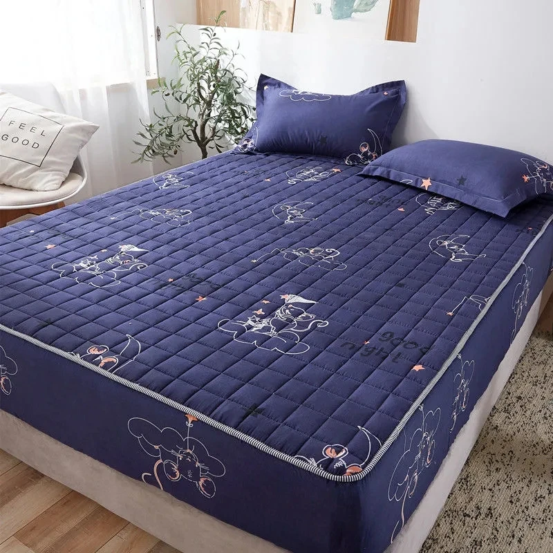 Bed Sheet Mattress Cover Single/Double/Queen/King Size Fitted Quilted Bed Sheets Set Mattress Cover With Elastic(no pillowcase) 
Bed Sheet Mattress Cover Single/Double/Queen/King Size Fitted Quilted Bed Sheets Set Mattress Cover With Elastic(no pillowcase)