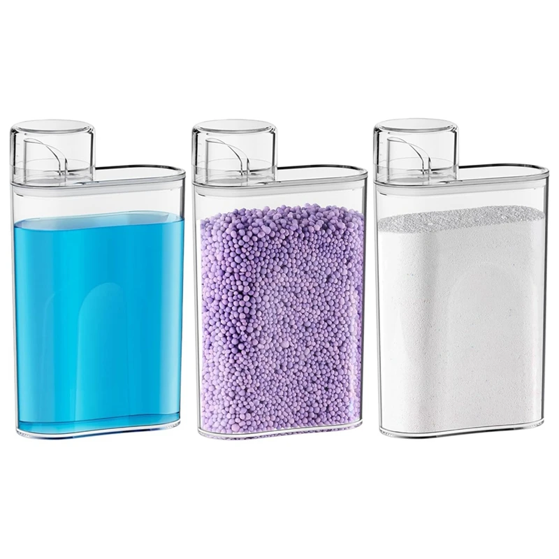 3Pcs Laundry Detergent Dispenser Fabric Softener Dispenser For Laundry Room Organization
3Pcs Laundry Detergent Dispenser Fabric Softener Dispenser For Laundry Room Organization