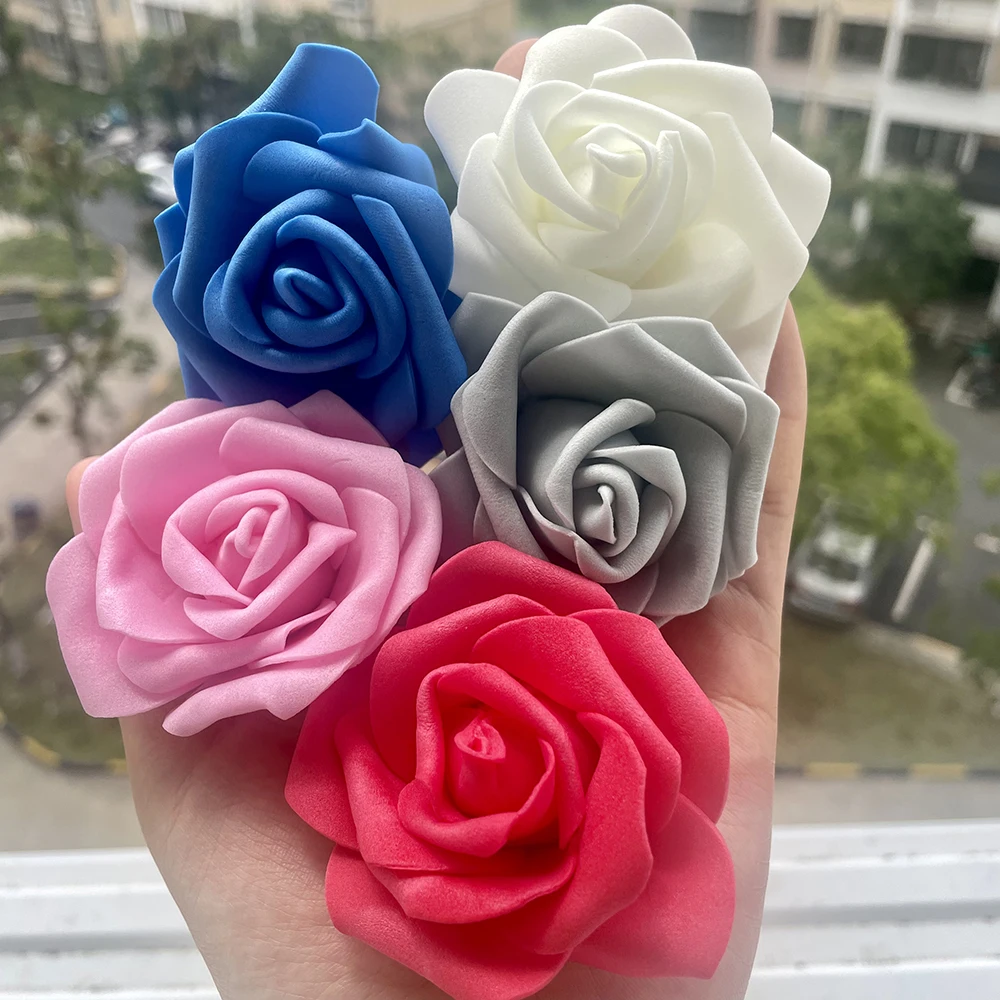 100pcs 7cm PE Foam Rose Flowers Artificial Flowers For Home Wedding Deco Bride Bouquet Scrapbooking DIY Birthday Gift Supplies
100pcs 7cm PE Foam Rose Flowers Artificial Flowers For Home Wedding Deco Bride Bouquet Scrapbooking DIY Birthday Gift Supplies