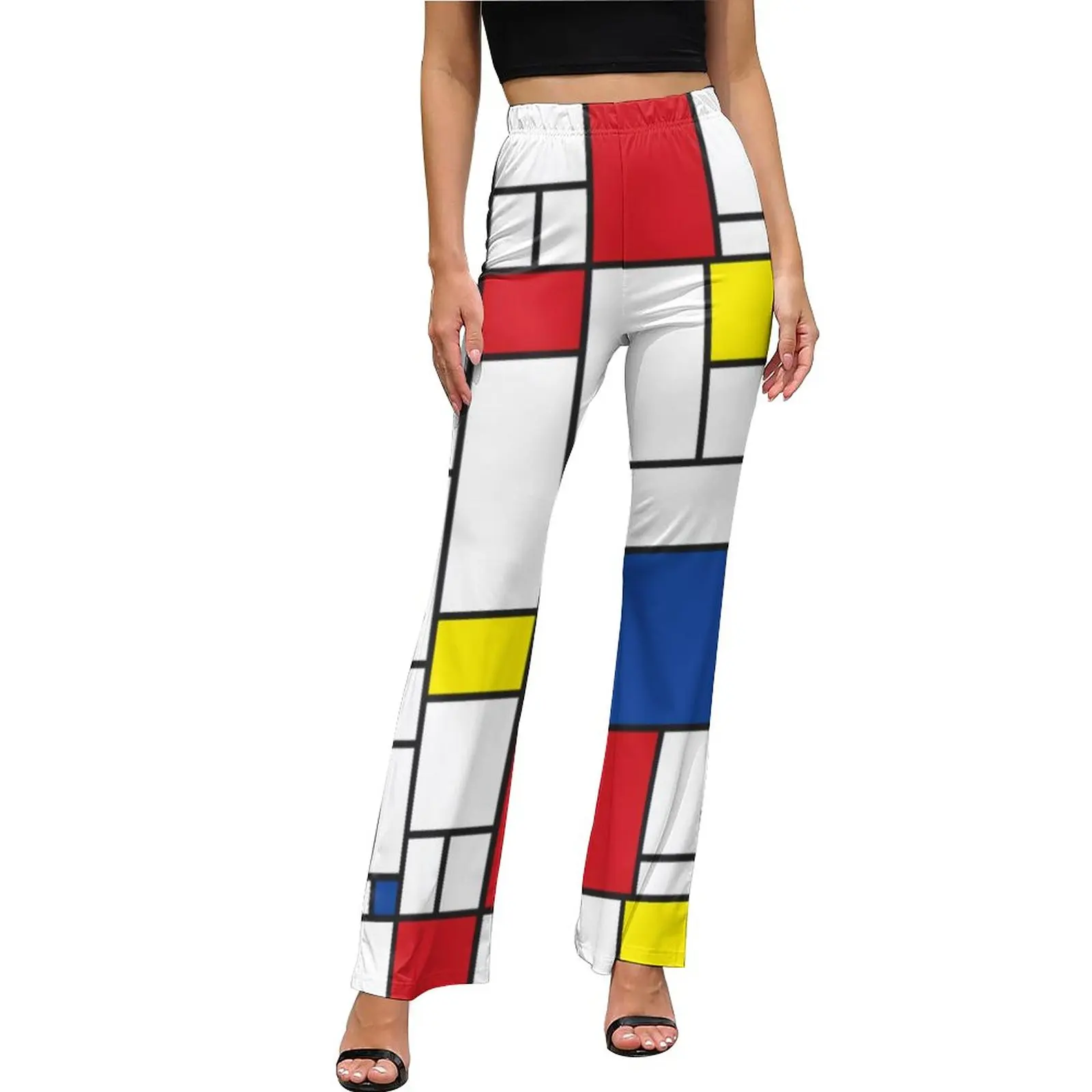 Colorful Geometric Print Pants Modern Art Elastic High Waist Casual Flared Trousers Summer Pattern Aesthetic Pants Gift Idea
Colorful Geometric Print Pants Modern Art Elastic High Waist Casual Flared Trousers Summer Pattern Aesthetic Pants Gift Idea