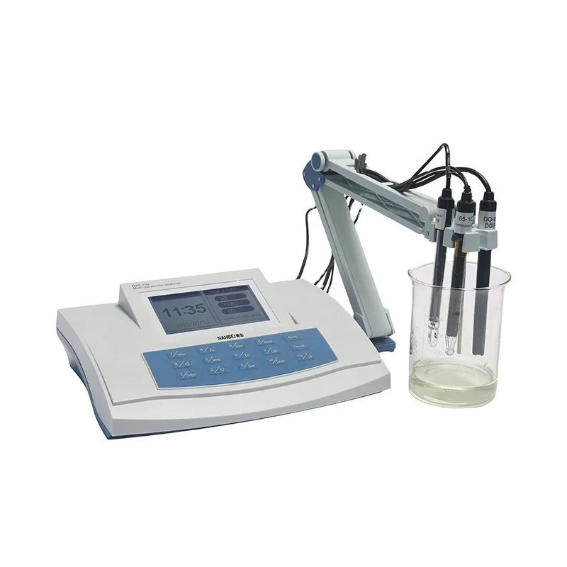 Benchtop Laboratory Multiparameter Water Quality 5 in 1 Conductivity DO Temperature Ion PH Meter
Benchtop Laboratory Multiparameter Water Quality 5 in 1 Conductivity DO Temperature Ion PH Meter