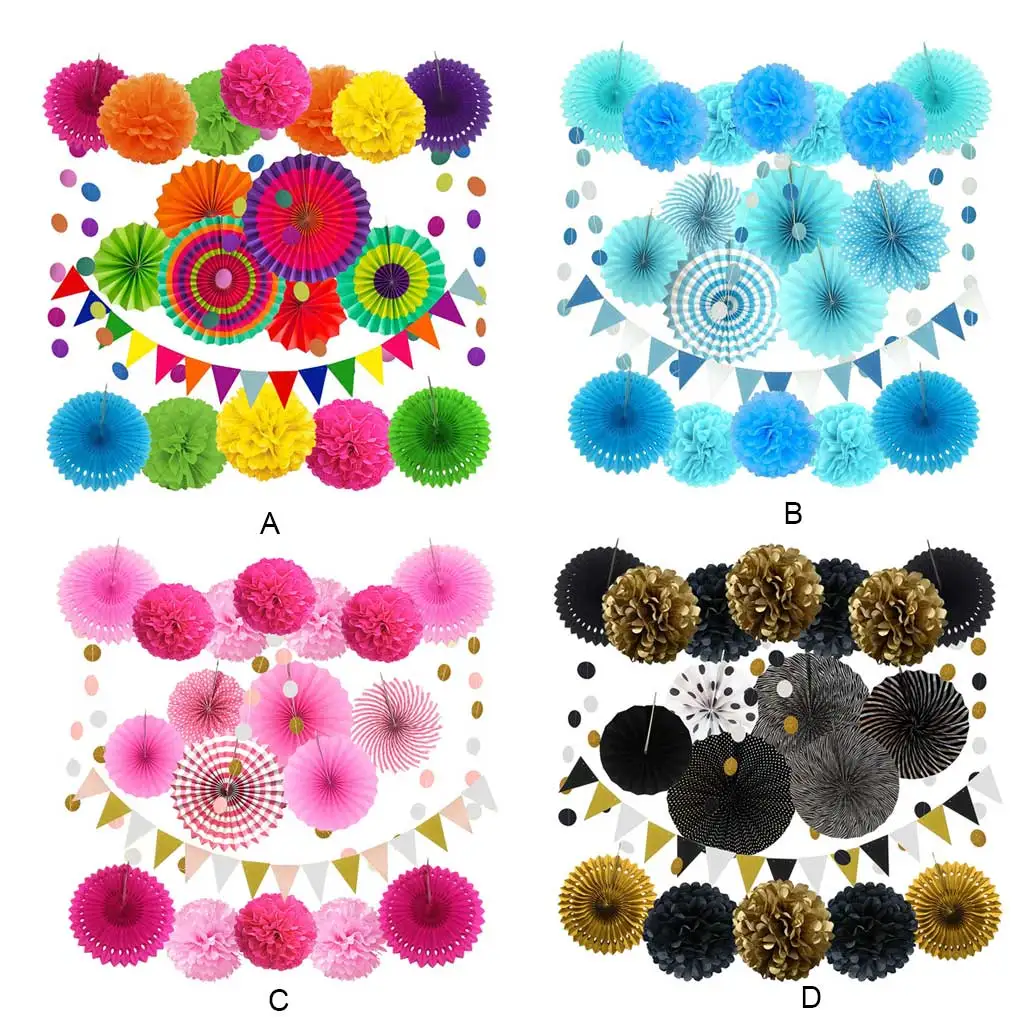 Set Paper Fans Flower Decoration Party Wedding Hanging Banner DIY Craft Art Decor Garland Wreath Bunting Indoor
Set Paper Fans Flower Decoration Party Wedding Hanging Banner DIY Craft Art Decor Garland Wreath Bunting Indoor
