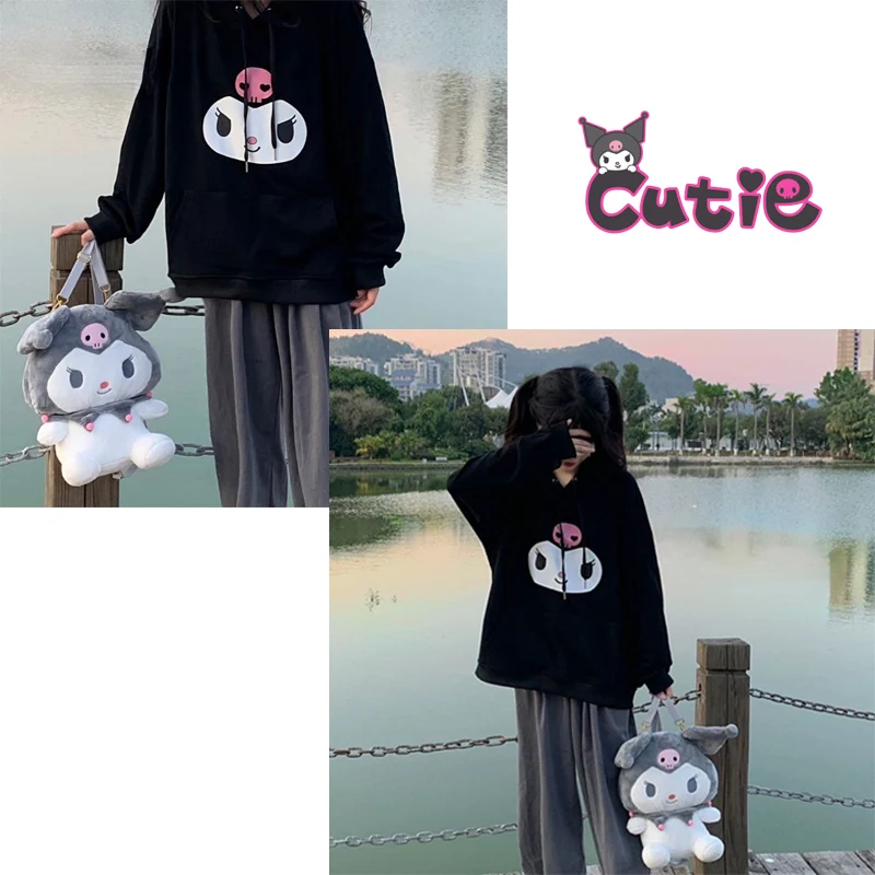 Sanrios Kuromi Long-sleeved Anime Cute Cartoon Large Size Sweater Warm Kawaii Sweet Hoodie Casual All-match Autumn Winter New
Sanrios Kuromi Long-sleeved Anime Cute Cartoon Large Size Sweater Warm Kawaii Sweet Hoodie Casual All-match Autumn Winter New