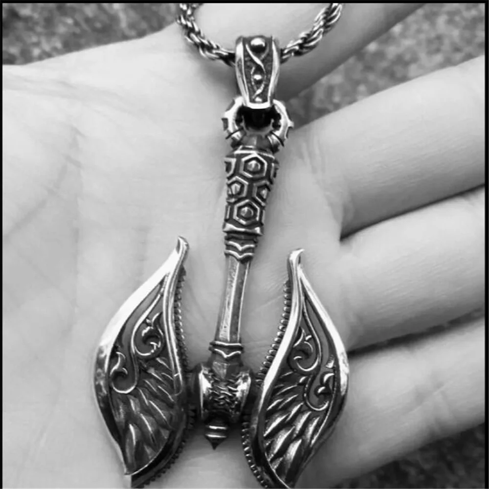 Nordic Viking Amulet Raven Axe Plus Axe Pendant Necklace Men's Punk Hip Hop Necklace Jewelry Gifts
Nordic Viking Amulet Raven Axe Plus Axe Pendant Necklace Men's Punk Hip Hop Necklace Jewelry Gifts