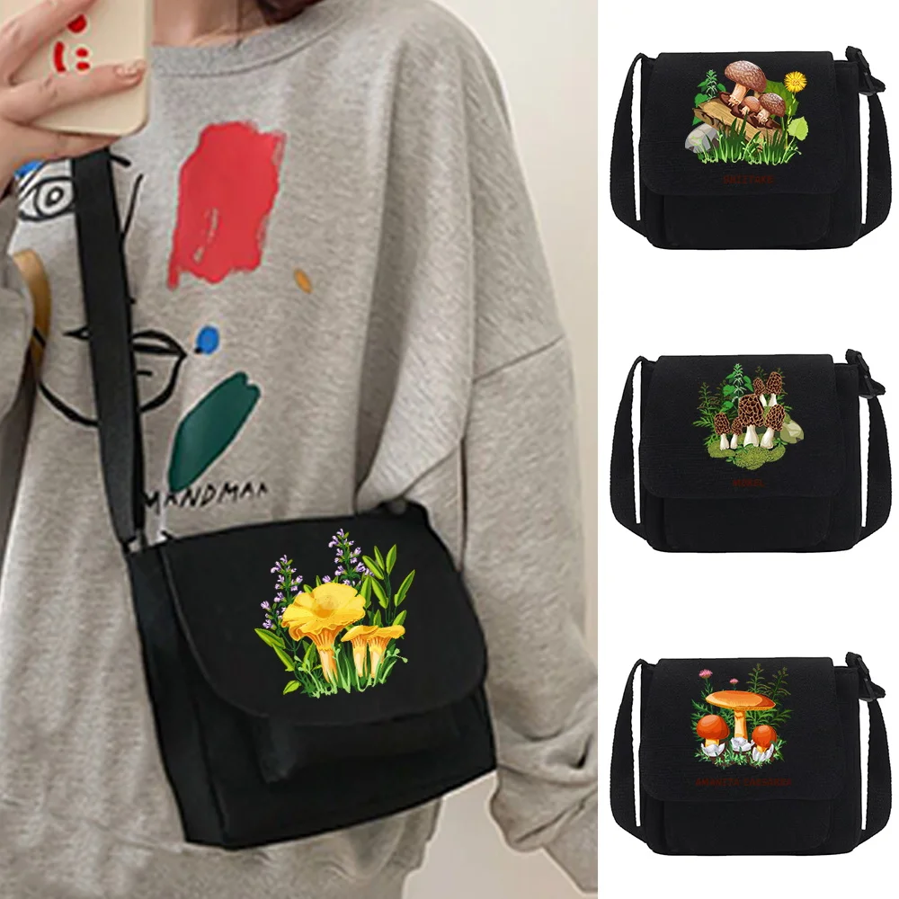 New Canvas Shoulder Messenger Bag Mushroom Series Crossbody Bags Casual Wild Large Capacity Diagonal Pack Version Phone Key Wrap
New Canvas Shoulder Messenger Bag Mushroom Series Crossbody Bags Casual Wild Large Capacity Diagonal Pack Version Phone Key Wrap