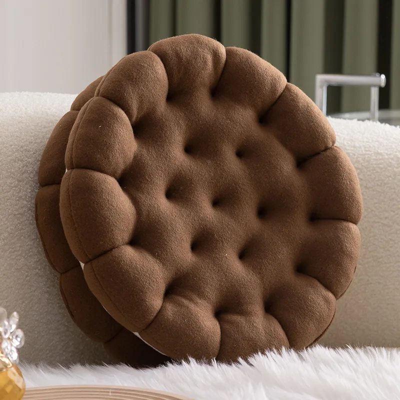 

Emulational Sandwich Cookie Stool Ass Cushion Chair Ground Tatami Pad Office Sedentary Plus Thick Mat for Office Nap
