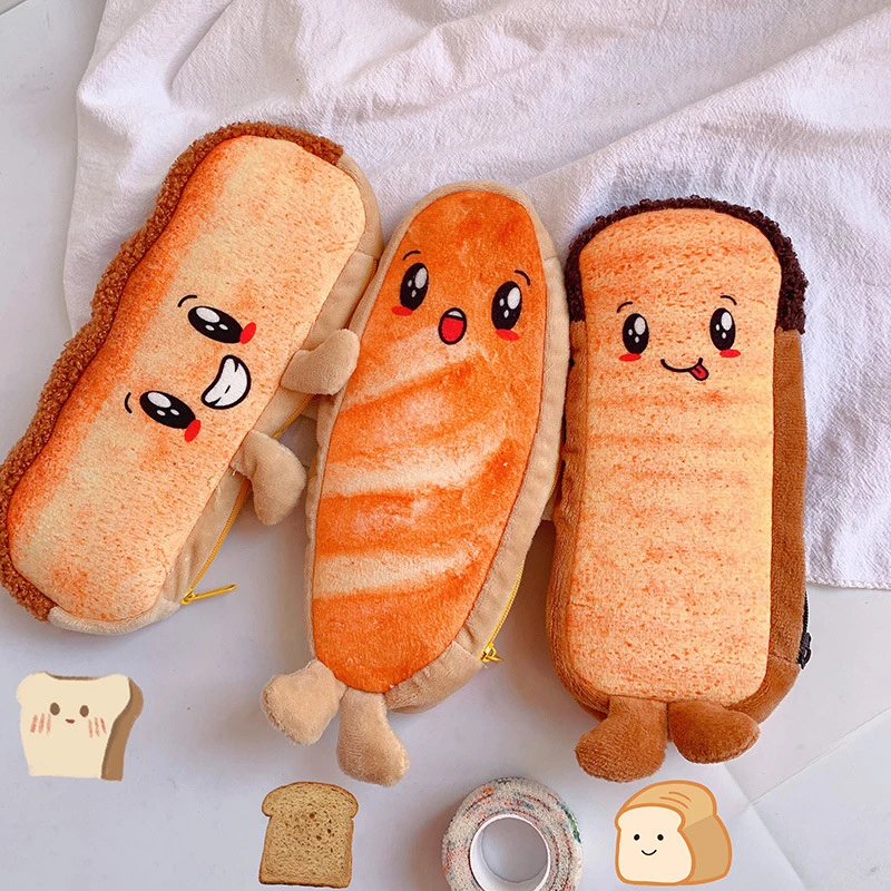 Creative Funny Toast Bread Pencil Case Large Capacity Universal Student Pencil Case Pouch Children Stationery Gift Pencilcase
Creative Funny Toast Bread Pencil Case Large Capacity Universal Student Pencil Case Pouch Children Stationery Gift Pencilcase
