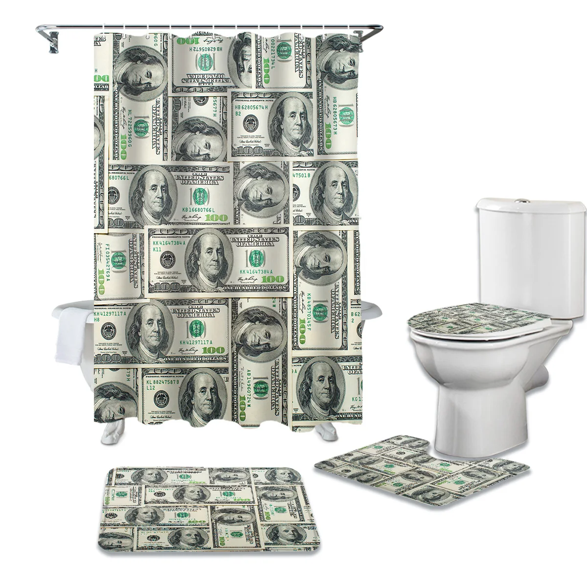 Долларовая душевая занавеска s, занавеска для ванной комнаты, наборы для ванной, коврик для унитаза, нескользящий коврик для ванной комнаты
Долларовая душевая занавеска s, занавеска для ванной комнаты, наборы для ванной, коврик для унитаза, нескользящий коврик для ванной комнаты