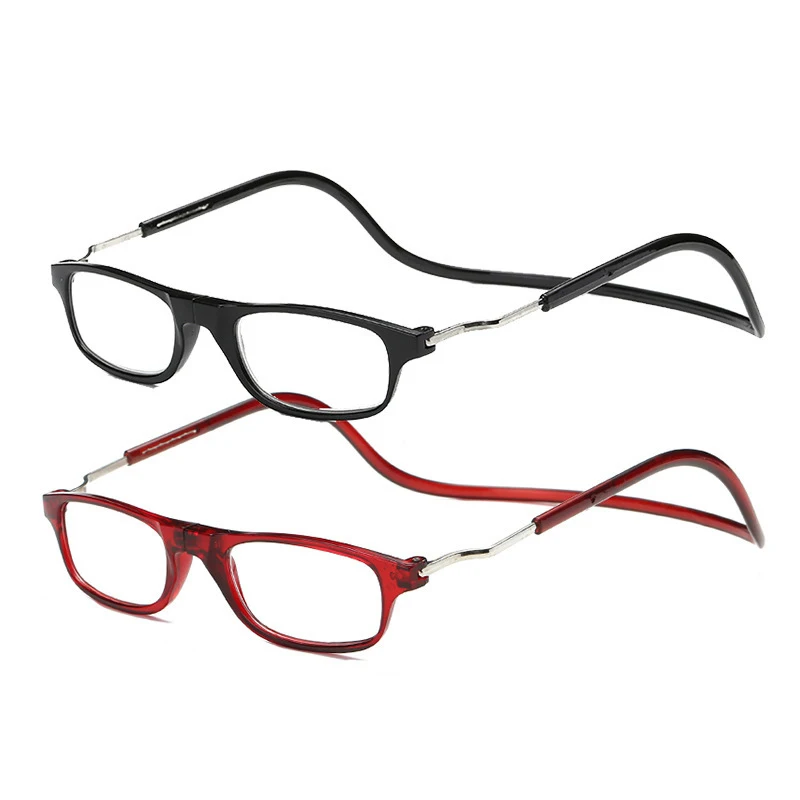 

Портативные Магнитные очки для чтения, регулируемые подвесные очки на шею для дальнозоркости, защита от синего света, мужские и женские зеркальные очки с полной оправой