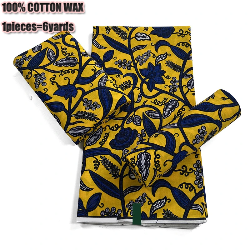 Best Quality GOLDEN Wax Fashion African Wax Print Fabric Anakra Dashiki 6 Yards Tissue Wax For Women Wedding Party Best Price
Best Quality GOLDEN Wax Fashion African Wax Print Fabric Anakra Dashiki 6 Yards Tissue Wax For Women Wedding Party Best Price