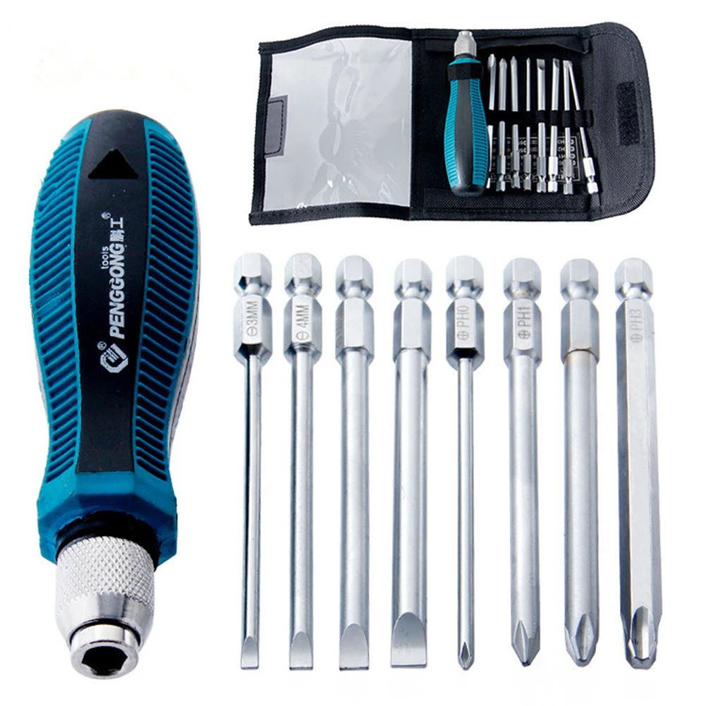 9pcs Screwdrivers Phillips Slotted Screwdriver With Magnetic Maintenance Tool For PC Glasses Mobile Phone Laptop Watch Repair
9pcs Screwdrivers Phillips Slotted Screwdriver With Magnetic Maintenance Tool For PC Glasses Mobile Phone Laptop Watch Repair