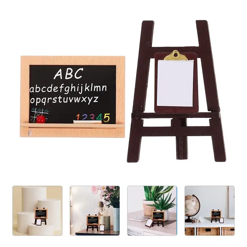 1 набор миниатюрных деревянных мольбертов, инструмент для рисования, фотореквизит, мини-декор для домашнего макет 
1 набор миниатюрных деревянных мольбертов, инструмент для рисования, фотореквизит, мини-декор для домашнего макет