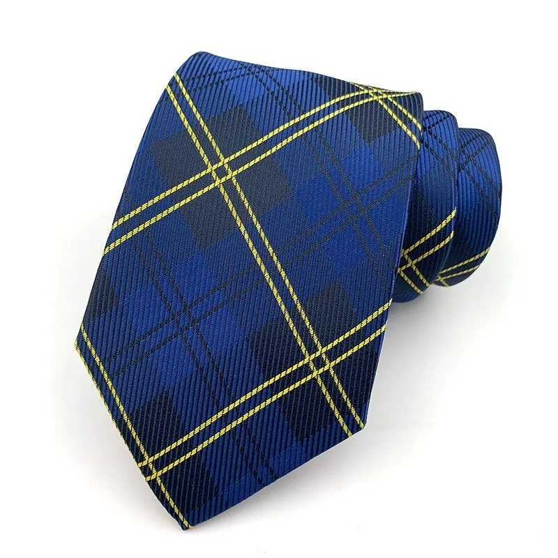 Blue Men Casual Ties Classic Party Neckties Fashion Plaid Man Neck Tie For Wedding Business Male Tie
Blue Men Casual Ties Classic Party Neckties Fashion Plaid Man Neck Tie For Wedding Business Male Tie