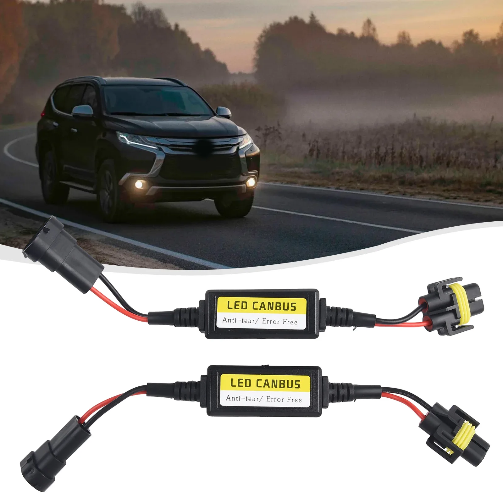 2pcs LED H11 Head Light Canbus Wiring Decoder Adapter Error Free Anti Flicker Resistor Canceller Decoder DC9-36V Waterproof
2pcs LED H11 Head Light Canbus Wiring Decoder Adapter Error Free Anti Flicker Resistor Canceller Decoder DC9-36V Waterproof