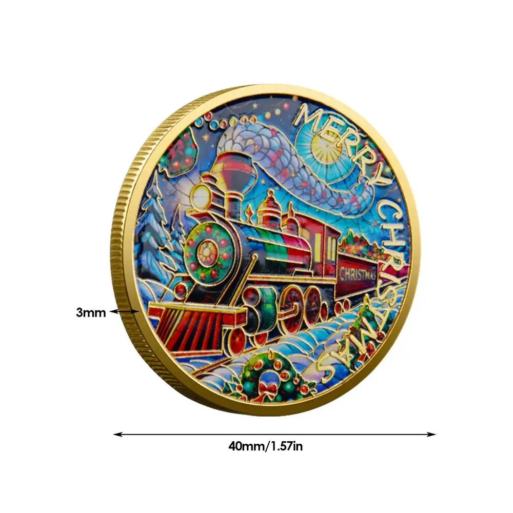 Коллекционная новогодняя монета из металла
Коллекционная новогодняя монета из металла