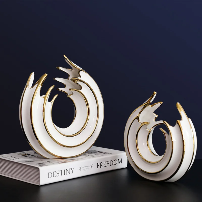 Abstract Luxury Sea Wave Ceramic Statue Nordic Creative Round Bedroom Office Desk Decoration Living Room Sculpture Gifts
Abstract Luxury Sea Wave Ceramic Statue Nordic Creative Round Bedroom Office Desk Decoration Living Room Sculpture Gifts