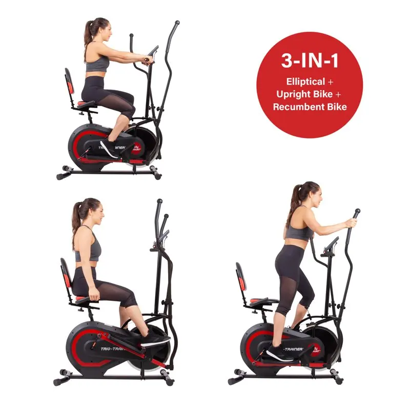 Glorious 3-in-1 Home Fitness Machine - Sports Trio Trainer for Cardio Exercise & Workouts to Reach Maximum Health Goals.
Glorious 3-in-1 Home Fitness Machine - Sports Trio Trainer for Cardio Exercise & Workouts to Reach Maximum Health Goals.