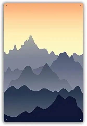 Metal Sign Beautiful Mountains Landscape Seamless Background Modern Wall Art
Metal Sign Beautiful Mountains Landscape Seamless Background Modern Wall Art