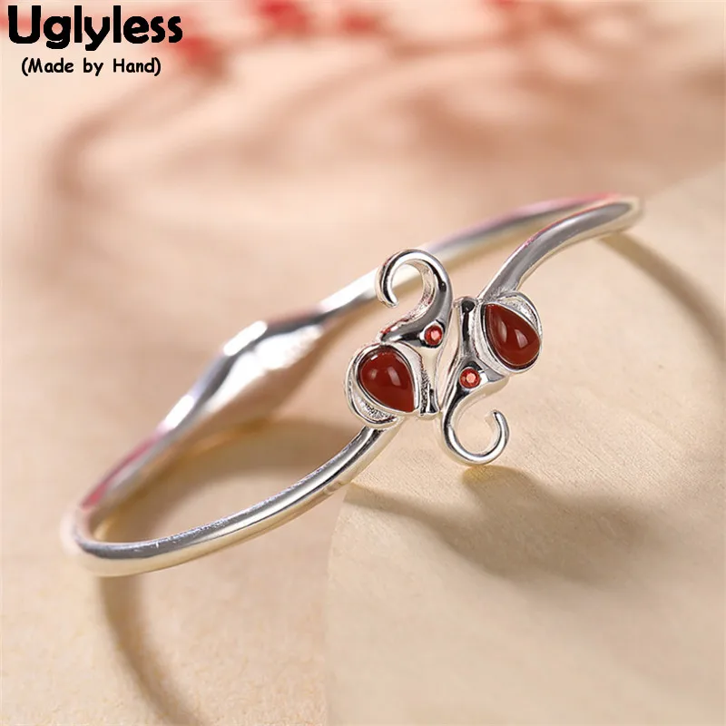 Uglyless Splicing Square Open Bangles for Women Glossy Shiny Silver Bangles Nature Agate Water Drop Gemstones Jewelry 925 Silver 
Uglyless Splicing Square Open Bangles for Women Glossy Shiny Silver Bangles Nature Agate Water Drop Gemstones Jewelry 925 Silver