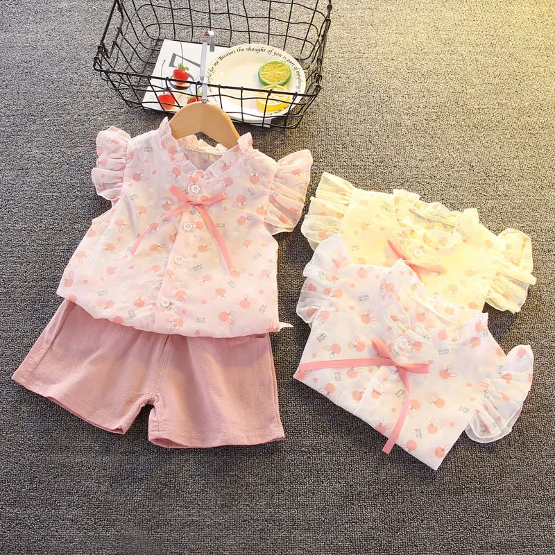 Girls' Summer Suits Jacquard Shirts Girls' Summer Two-piece Suits Realiable Quality 
Girls' Summer Suits Jacquard Shirts Girls' Summer Two-piece Suits Realiable Quality