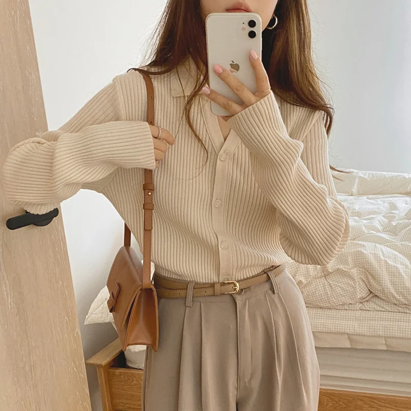 Women Cardigans Sweaters Knitted Coat Warm Female Solid Sweet Loose Elegant Office Lady Casual All Match Tops 2023
Women Cardigans Sweaters Knitted Coat Warm Female Solid Sweet Loose Elegant Office Lady Casual All Match Tops 2023