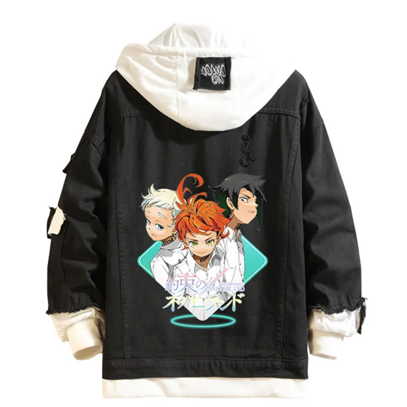 Джинсовая куртка с капюшоном для косплея Эмма Норман из денима с длинными рукавами для взрослых
Джинсовая куртка с капюшоном для косплея Эмма Норман из денима с длинными рукавами для взрослых