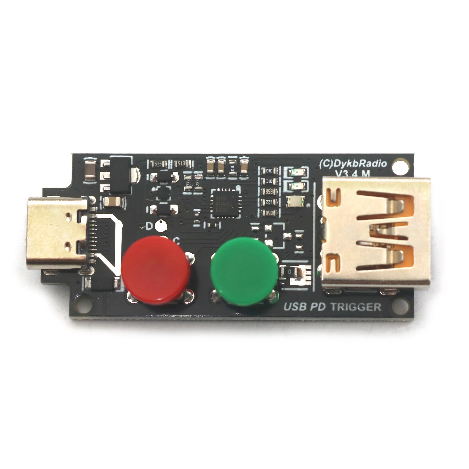 ДykbRadio модуль триггера напряжения USB PD/QC
ДykbRadio модуль триггера напряжения USB PD/QC