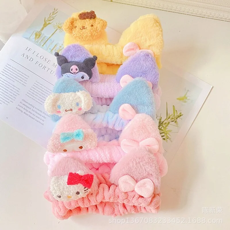 Wash Face Hair Holder Hairbands Soft Warm Coral Sanrio Animal Cinnamoroll My Melody for Women Girls Turban Fashion Accessories
Wash Face Hair Holder Hairbands Soft Warm Coral Sanrio Animal Cinnamoroll My Melody for Women Girls Turban Fashion Accessories