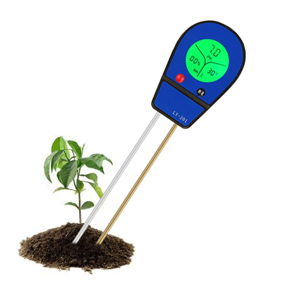 

3 in 1 LCD Digital Display Soil PH Tester Soil Moisture/Temp/PH Testers Garden Planting Soil Detector Soil Temperature Test Tool