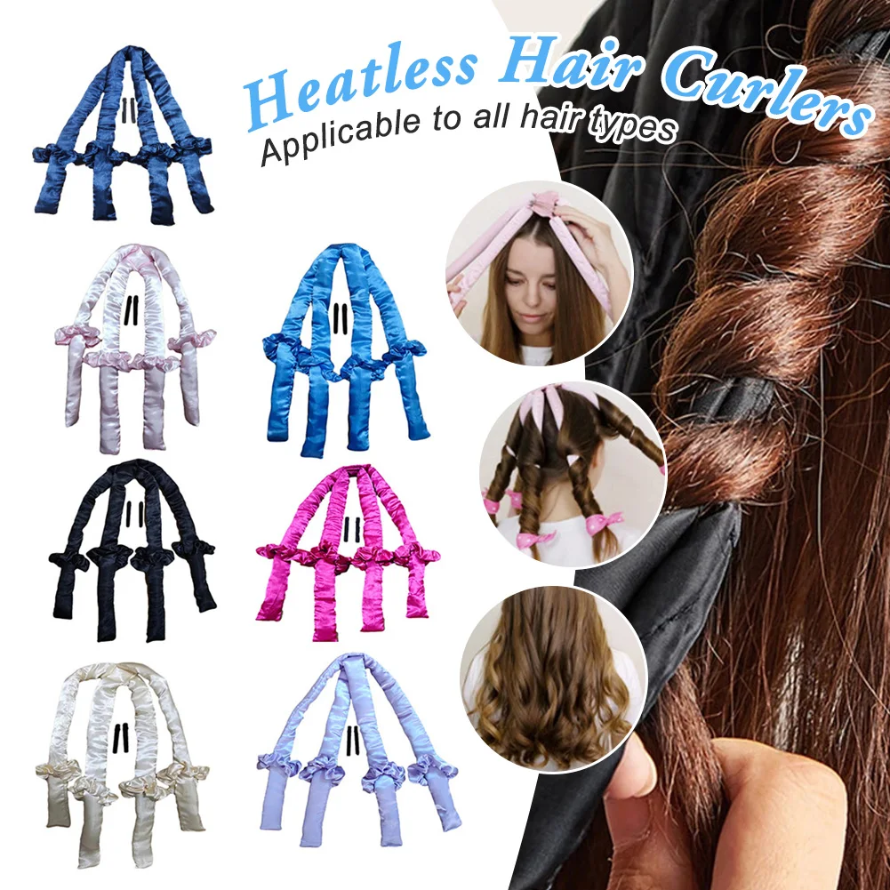 

4-Claw Heatless Hair Curler Headband Octopus Curling Rod No Heat Sleeping Hair Rollers Wave Hair Styling Tools Hairdressing